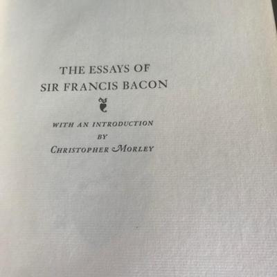 The Essays of Sir Francis Bacon