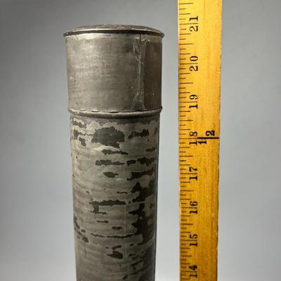 Vintage Metal Tube Poster Container