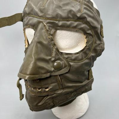 Vintage US Military Army Navy Green Cold Extreme Weather Face Mask NXSX 39450 USN