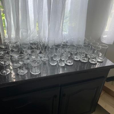Huge lot of glassware