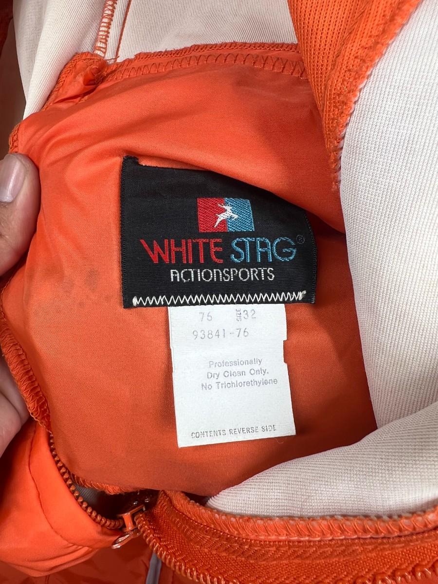 Pair of Vintage Bright Orange White Stag Action Sports Cold