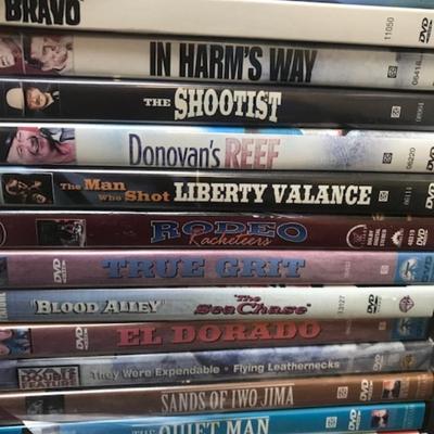 collection of John Wayne dvd's
