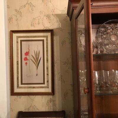 Two Floral Framed Home Decor Pictures -Lot 452