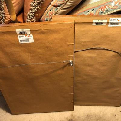 Two Floral Framed Home Decor Pictures -Lot 452