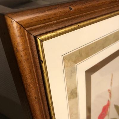 Two Floral Framed Home Decor Pictures -Lot 452