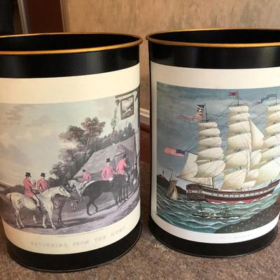 Two Waste Baskets/Trash Cans -Lot 453