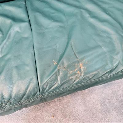 Lot #169  Total Blast from the (70's) Past - large "pleather" sectional