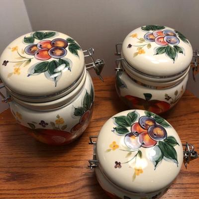 3 Piece Canister Set -Lot 455