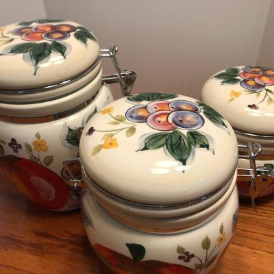 3 Piece Canister Set -Lot 455