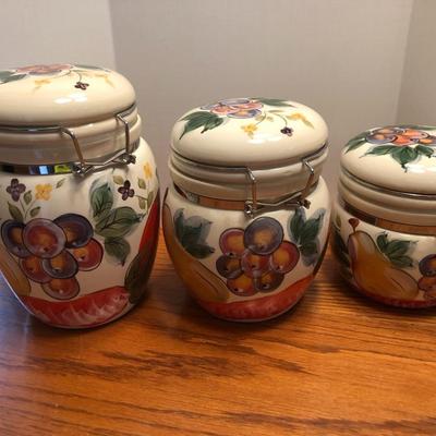 3 Piece Canister Set -Lot 455