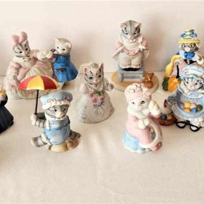 Lot #171  Lof of Schmid Kitty Cucumber Figures - 15 pieces