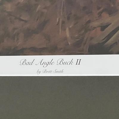 BRETT SMITH ~ â€œBad Angle Buck IIâ€ ~ S/N Framed Print