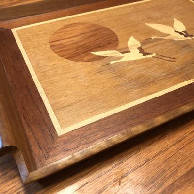 Teak Hot Plate & MCM Tray -Lot 458