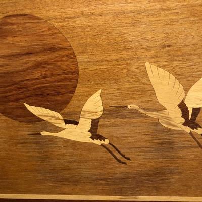 Teak Hot Plate & MCM Tray -Lot 458