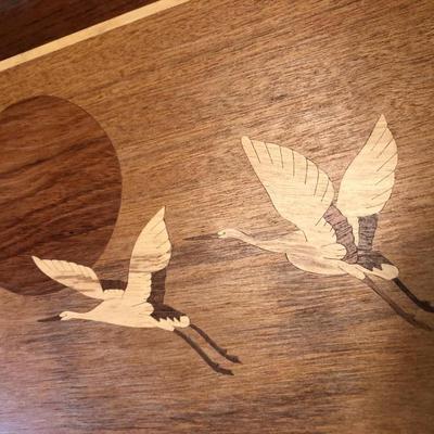 Teak Hot Plate & MCM Tray -Lot 458