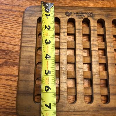 Teak Hot Plate & MCM Tray -Lot 458