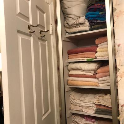 Closet Full of Towels, Beach Towels, Linens, Rugs -Lot 460