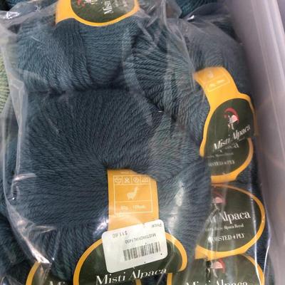 ***H U G E MEGA YARN LOT*** 12 Sealed Containers of Yarn (Baby Alpaca,Silk,Kid Mohair,Angora,Llama,Virgin Wool) -Lot 467