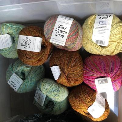 ***H U G E MEGA YARN LOT*** 12 Sealed Containers of Yarn (Baby Alpaca,Silk,Kid Mohair,Angora,Llama,Virgin Wool) -Lot 467