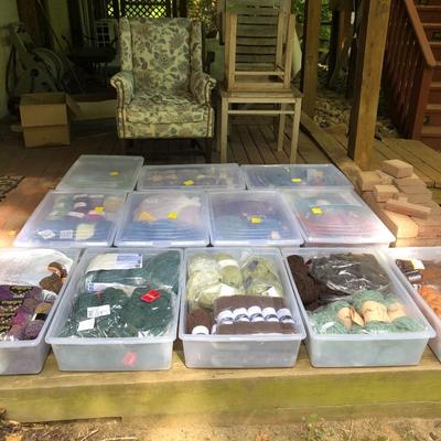 ***H U G E MEGA YARN LOT*** 12 Sealed Containers of Yarn (Baby Alpaca,Silk,Kid Mohair,Angora,Llama,Virgin Wool) -Lot 467