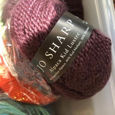 ***H U G E MEGA YARN LOT*** 12 Sealed Containers of Yarn (Baby Alpaca,Silk,Kid Mohair,Angora,Llama,Virgin Wool) -Lot 467