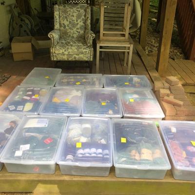 ***H U G E MEGA YARN LOT*** 12 Sealed Containers of Yarn (Baby Alpaca,Silk,Kid Mohair,Angora,Llama,Virgin Wool) -Lot 467
