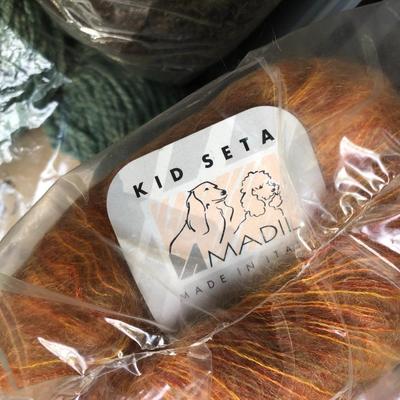 ***H U G E MEGA YARN LOT*** 12 Sealed Containers of Yarn (Baby Alpaca,Silk,Kid Mohair,Angora,Llama,Virgin Wool) -Lot 467