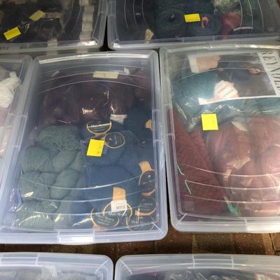 ***H U G E MEGA YARN LOT*** 12 Sealed Containers of Yarn (Baby Alpaca,Silk,Kid Mohair,Angora,Llama,Virgin Wool) -Lot 467
