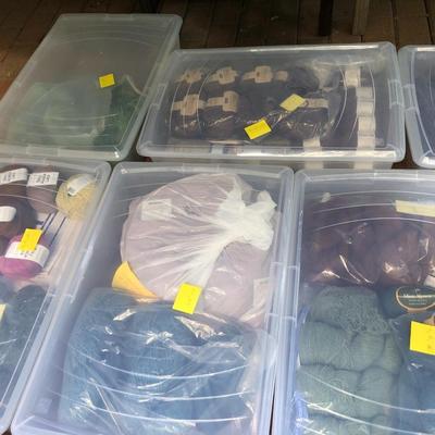 ***H U G E MEGA YARN LOT*** 12 Sealed Containers of Yarn (Baby Alpaca,Silk,Kid Mohair,Angora,Llama,Virgin Wool) -Lot 467
