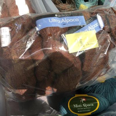 ***H U G E MEGA YARN LOT*** 12 Sealed Containers of Yarn (Baby Alpaca,Silk,Kid Mohair,Angora,Llama,Virgin Wool) -Lot 467