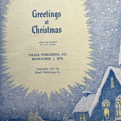 Vintage 1955 Greetings at Christmas Holiday Story & Song Book