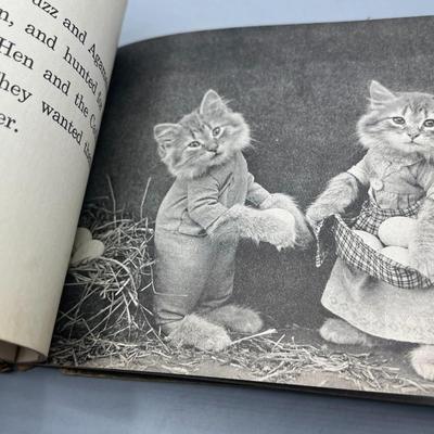 Antique Vintage 1936 Four Little Kittens Children's Story Book