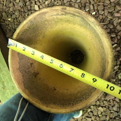 Terracotta Bird Bath Base Only 10â€x21â€ -Lot 476B