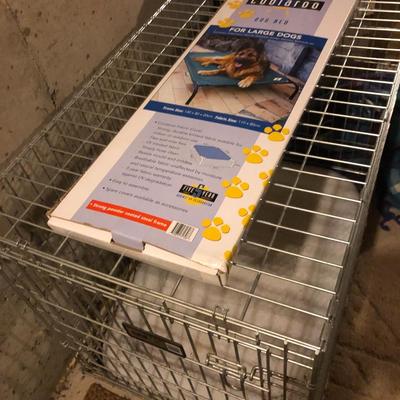 Coolaroo Dog Bed & Midwest Homes For Pets 36â€Lx24â€Wx28â€H -Lot 472