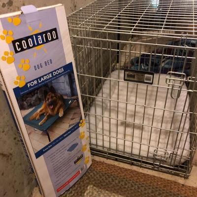 Coolaroo Dog Bed & Midwest Homes For Pets 36â€Lx24â€Wx28â€H -Lot 472