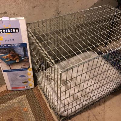 Coolaroo Dog Bed & Midwest Homes For Pets 36â€Lx24â€Wx28â€H -Lot 472