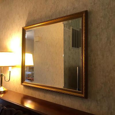 35â€Wx30â€H Beveled Wall Mirror -Lot 473