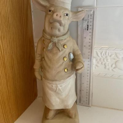 Chef Pig 16â€ Tall