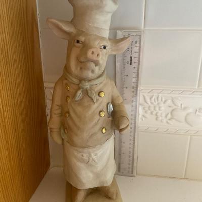Chef Pig 16â€ Tall