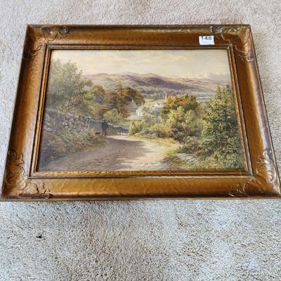 1884 Signed Water Color On Canvas William Robinson (British 1835 - 1895) 31
