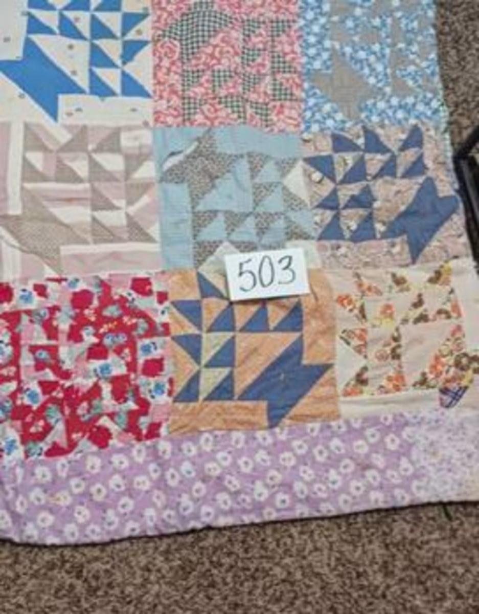 TWIN SIZE HANDMADE QUILT