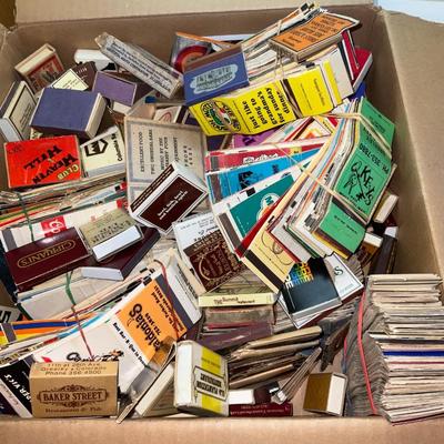 Box full of Vintage Matches