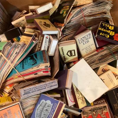 Box full of Vintage Matches