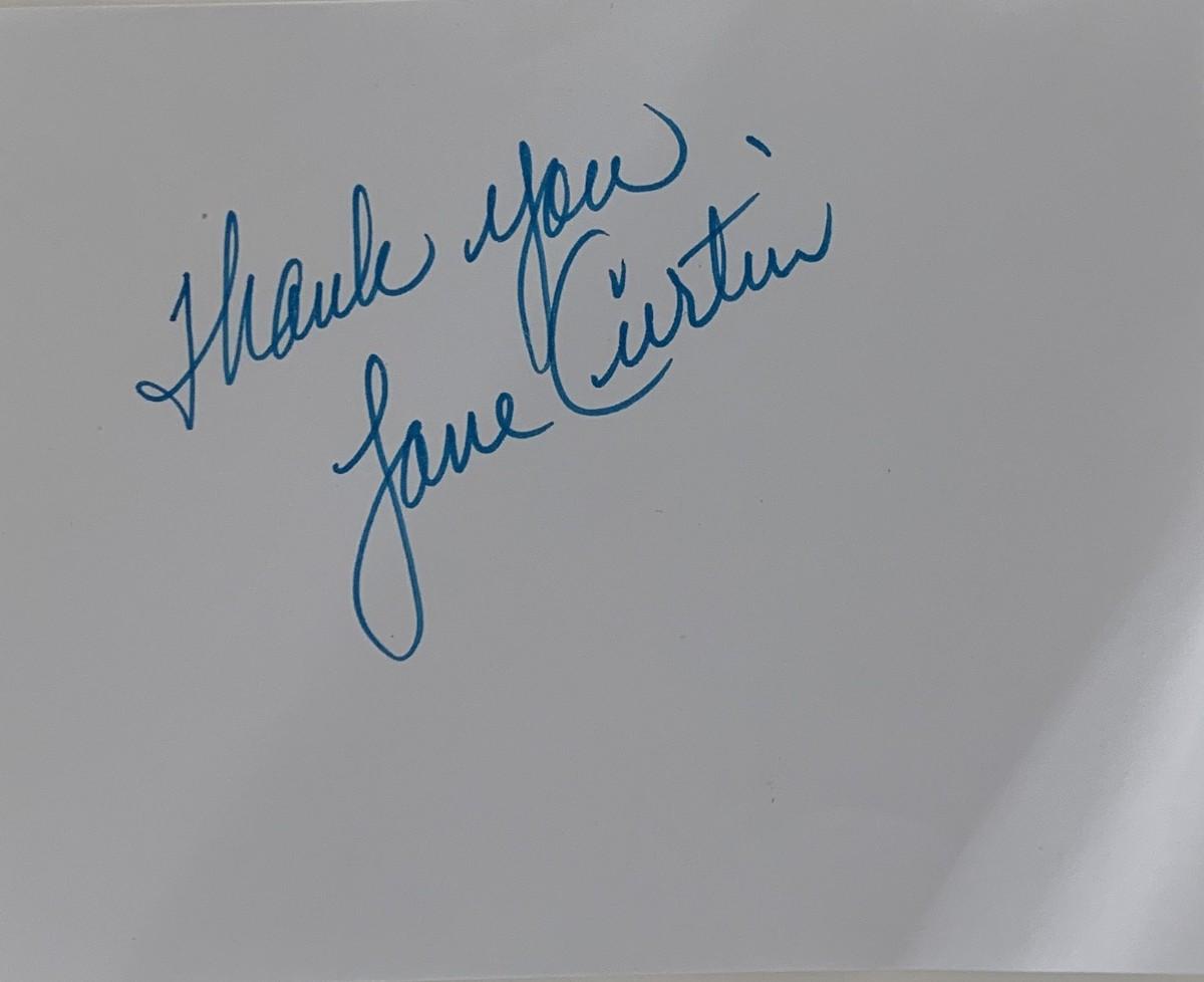 Saturday Night Live Jane Curtin original signature. GFA Authenticated