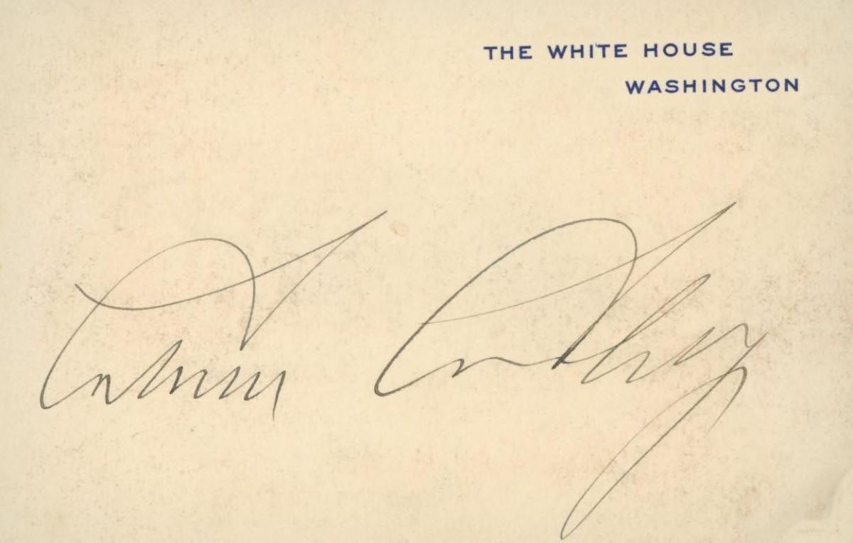 Calvin Coolidge signature cut. GFA Authenticated | EstateSales.org