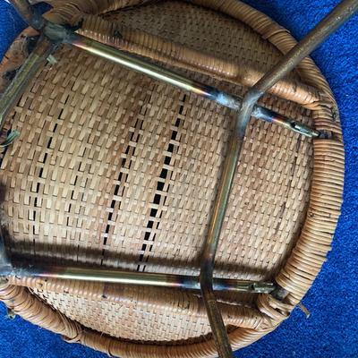 MCM Caned Barrel Chair
