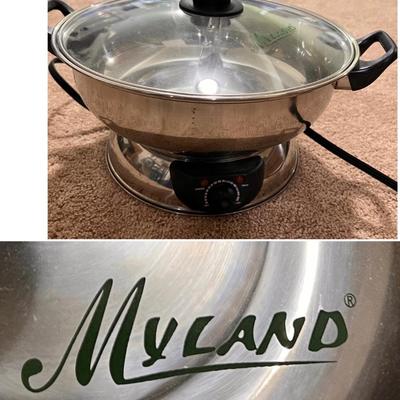 Myland Stainless Steel Electric Wok Mongolian Hot Pot