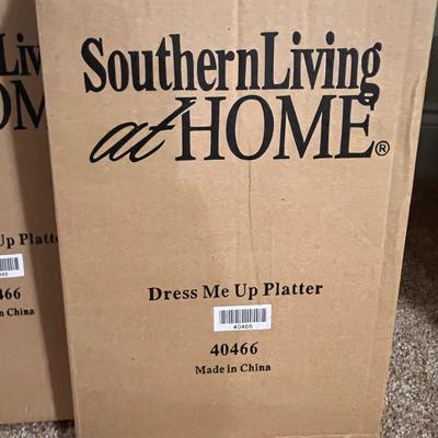 2 New in Box Southern Living At Home Dress Me Up Platters