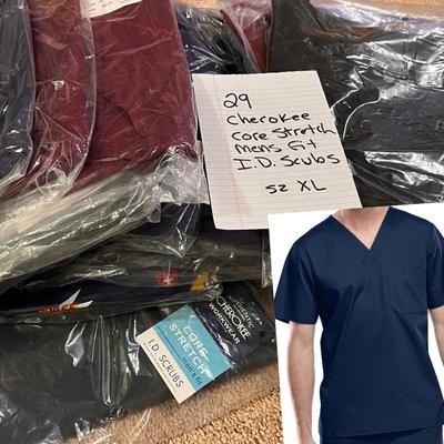 29 NEW Cherokee Core Stretch Menâ€™s Scrubs T-shirts Tops