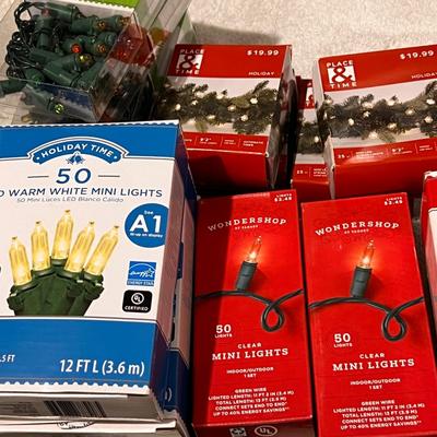 Huge Lot NEW Christmas Lights NIB